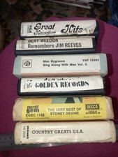 6 X Eight Track Radio Cassettes. Used And Untested. Sold As Seen.