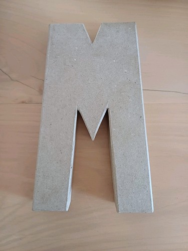 Paper mache letters - 3d,