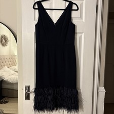 Coast Ostrich Feather Dress Uk14