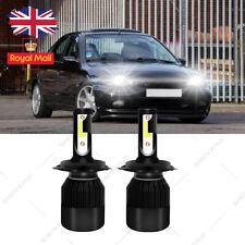 FOR Ford Focus MK1 2PC Upgrade H4 6000K COB LED Headlight High/Low Beam Bulbs