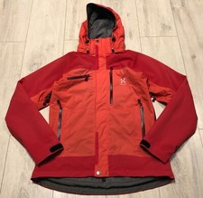 HAGLOFS INCUS PROOF JACKET MENS MOUNTAIN WATERPROOF SIZE S RED £250RRP