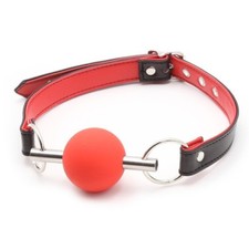 BALL GAG with red rubber ball