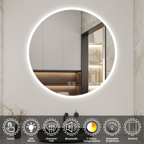 Round bathroom led - round, with