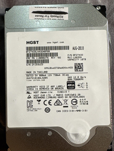 Hgst 10tb sas 12gb - 10tb,
