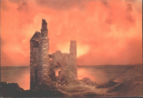 Sunset old cornish tin - on, an