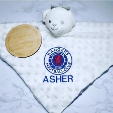 White Baby Boy Comforter Teddy