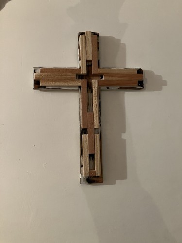 Large wall crucifix wooden - large,