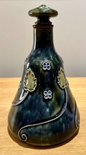 Art Nouveau Christine Abbot Royal Doulton Decanter For James Burrough Distillery