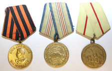 World War II 3x Soviet Medals