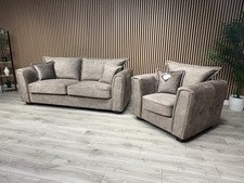 DFS - CHERISHED Style 3 Seater Sofa + Armchair Set, Formal Back - RRP £2,198