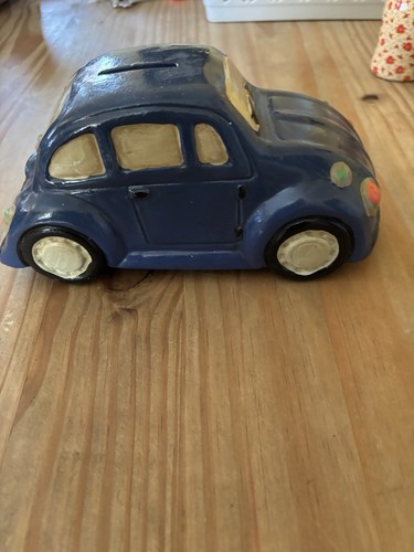 Blue car moneybox - moneybox, piggy