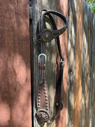 One ear western headstall - one-,
