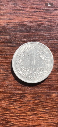 1934 german mark - silver, coin