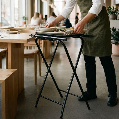 Metal folding serving - metal, tray