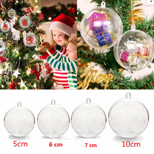 Clear acrylic craft ball - clear,