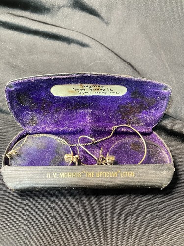 Antique pincenez spectacles - pincenez,
