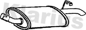 Rear muffler fits ford - rear,