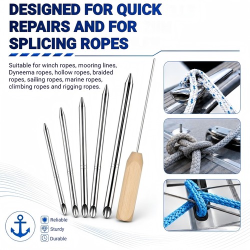 Stainless steel rope splicing - stainless,