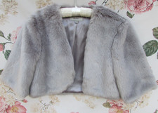 Grey Soft Silky Faux Fur