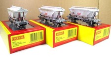 Rake of 3 x HORNBY R6962 CDA China Clay Hood Wagons-"DB Cargo" -Heavy Weathering