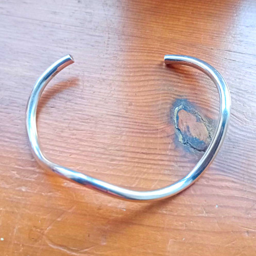 Sterling silver 925 open cuff - sterling,