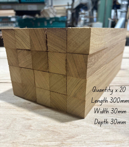 Planed iroko hardwood offcuts - iroko,