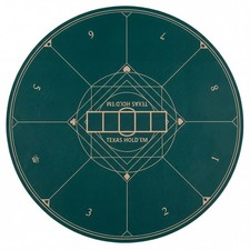 COSTWAY Round Poker Mat for