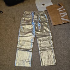 Zara Womans Silver Cotton