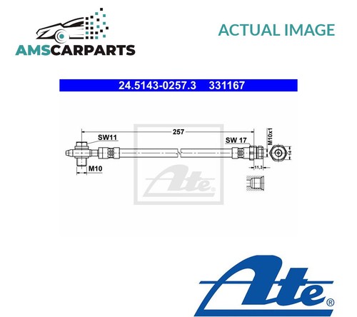 Brake hose line pipe rear - brake,