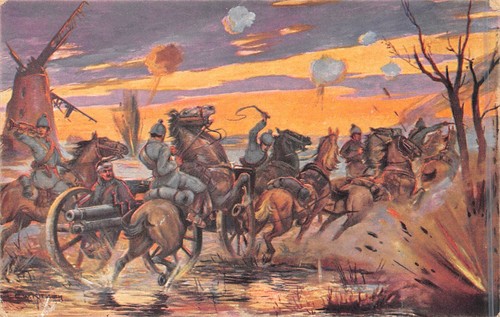Postcard military wwi - postcard,