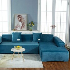 Plush Velvet Corner Sofas