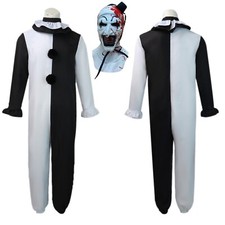 Terrifier 2 Art the Clown Cosplay Jumpsuit Halloween Carnival Costume Suits Gift
