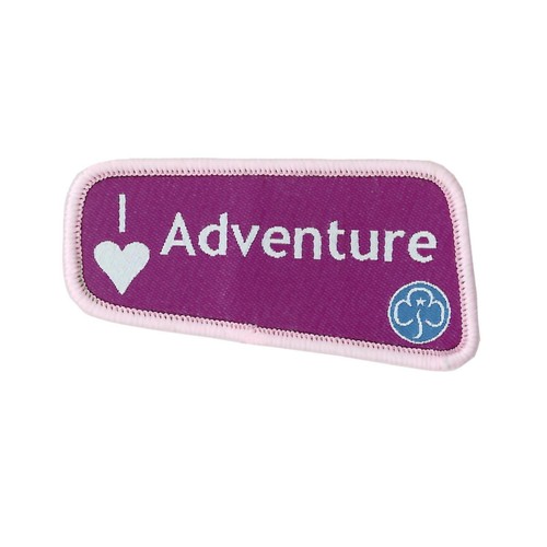 Love adventure woven badge - woven, badge-