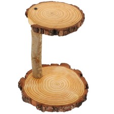 Wooden Dessert Stand Rustic