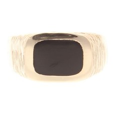 9Carat Yellow Gold Onyx Signet