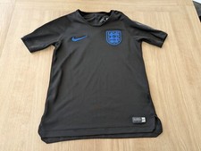 2018/2019 England Warm Up/Training Shirt Nike Black 8-10 yrs Kids Boys Euros 24