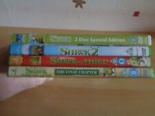 Shrek Movies 1-4 DVD bundle - Region 2 - 3d glasses