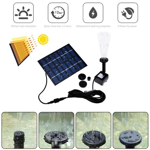 Solar power fountain - solar,
