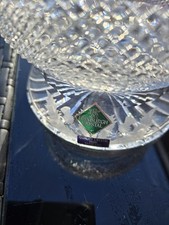 Rare Thistle Pattern  Vintage Cut Crystal Edinburgh Crystal Rose Bowl MCM 