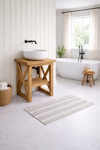 Solid wood washstand sink unit - solid,