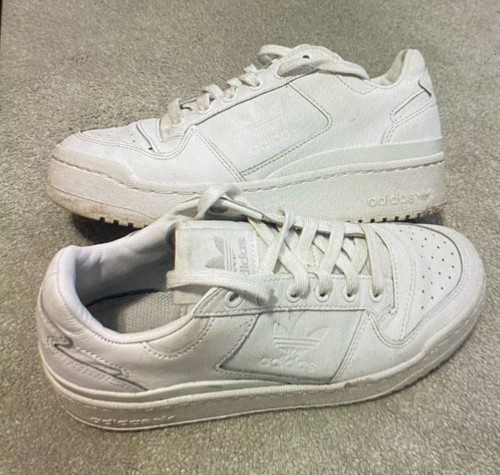 Adidas white leather trainers - adidas,