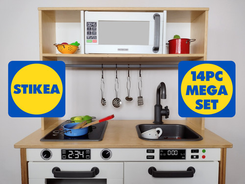 Play kitchen vinyl sticker - sticker, set