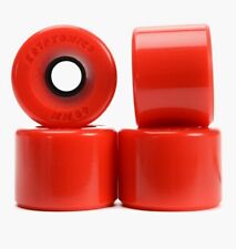 60mm STAR-TRAC KRYPTONICS Skateboard Wheels - Red Kryps - Classic Cruiser Wheel