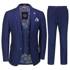 Mens 3 Piece Suit White on