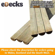 Half Round Machine Cut Treated