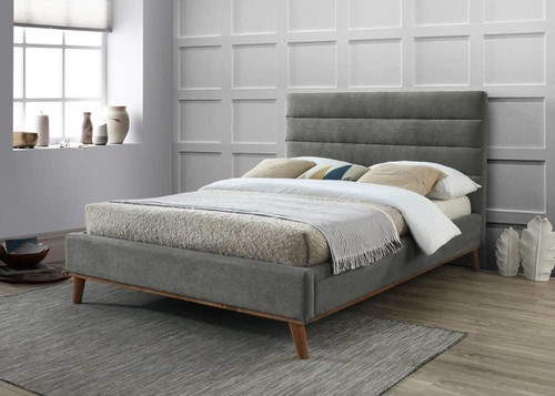 Grey soft velvet - grey,