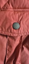 Barbour Explorer Down Vest Size M Orange Quilted Gilet