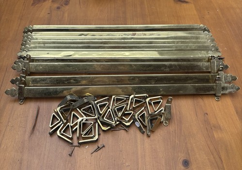 Antique brass stair rods - brass,
