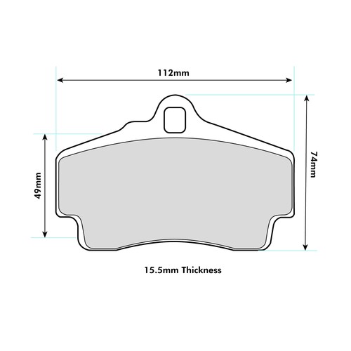 Ferodo ds2500 rear brake pads - ds2500,