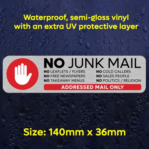 Junk mail sign stop - junk,
